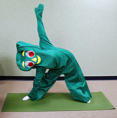 gumby does yoga