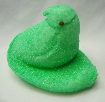 green chick marshmallow peep