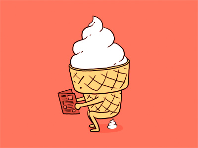 ice cream cone pooping